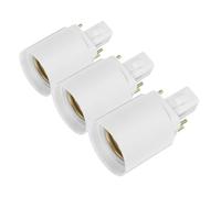 IMIKEYA Adaptateur de Douille de Lampe G24Q vers E27 3 Pièces Connecteur Sécurisé pour Ampoules LED Usage Domestique et Professionnel