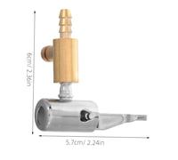 IMIKEYA Adaptateur de Gonflage de Pneu Métallique Compact Raccord Rapide à Verrouillage pour Pompe à Air Portable Accessoire Durable pour Valve Standard et Gonflage des Pneus Voiture