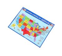 IMIKEYA Affiche Murale Carte des États Américains en Papier Uv, Impression Haute Définition et Résistante à L'usure, pour Salles de t Bureaux Éducatifs