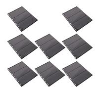 IMIKEYA Album pour Timbres 8 Feuilles Noires Recto-Verso Format 28 X 21,5 Cm, Feuilles Volantes Porte-Timbres à 3 Rangées, Matériel de Philatélie pour Collectionneurs, Rangement