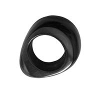 IMIKEYA Anneau de Massage en Corne de Bœuf Noir Naturel pour Pédicure Outil de Massage à Domicile Masseur pour Pieds Exfoliant et Relaxant