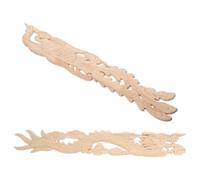 IMIKEYA Applique Murale en Bois Sculpté Motifs Dragon et Phénix, Décoration Élégante pour Meubles et Escaliers, Installation Facile pour Salon et Occasions Festives