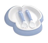 IMIKEYA Assiette Ensemble Cuillère Fourchette Bol Complément Alimentaire Support Aliments Clover Assiette Clover