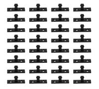 IMIKEYA Attaches à Pression pour Poubelle Plastique, 50 Pièces, Loquets à Clip Noirs, Accessoires de Fermeture Pratiques pour Poubelles Ménagères, Bouton-poussoir Sécurisé,