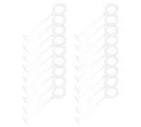 IMIKEYA Attaches D’étiquettes Suspendues 5000 Pcs, Aiguilles à Tête Ronde 35 Mm Blanches, Boucles Verrouillage Multifonctions pour Étiquettes Prix Vêtements, Accessoires Cordons Fermeture