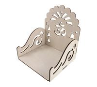 IMIKEYA Autel de Prière en Bois Beige Compact et Polyvalent pour Maison, Style Rustique, pour L'autel Quotidien Dévotion à Krishna