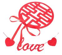 IMIKEYA Autocollants de Mariage Chinois Traditionnels Rouges Ensemble Décoratif pour Porte 1 Pièce Découpe Papier Délicate pour Décoration Mariage Accessoire Romantique Saint-Valentin