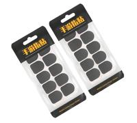 IMIKEYA Autocollants en Fibre de Carbone pour Doigts de Jeu Mobiles, Anti-Transpiration, Lot de 20 Pièces, Manchons Jetables Tactiles Gris, Confort et Précision pour Gaming Smartphone