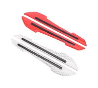 IMIKEYA Autocollants Réfléchissants Latéraux Rouge et Blanc pour Voiture 4pcs en Film PP Étanches et Faciles à Installer, pour Rétroviseurs et Portes la Nuit