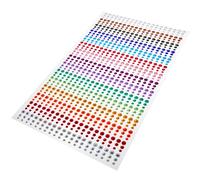 IMIKEYA Autocollants Strass pour Maquillage Visage 1 Planche Multicolore Résine Cristal Décorations Festives pour Festivals Cosplay Noël