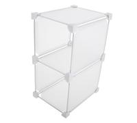 IMIKEYA Bacs de Rangement Congélateur Multifonctionnels Étagères Séparateurs Plastique Solide 2 Compartiments 19x36x24 Cm pour Organisation Réfrigérateur et Congélateur