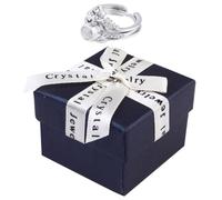 IMIKEYA Bague de Projection, Bague Ouverte pour Femmes, Style Ouverture, Alliage de Zinc, Argenté, Confortable à Porter, Ne Se Déforme Pas Facilement, pour Filles et Femmes, Fêtes