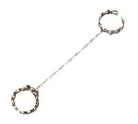 IMIKEYA Bague Rose Vintage Avec Chaîne Décorative En Alliage, Anneau Ouvert Motif Fleur Épine, Bijoux Esthétiques Pour Femmes, Bague Polyvalente Pour Usage Quotidien