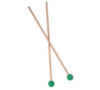IMIKEYA Baguette de Percussion en Bois D'érable Vert pour Garçon et Filles, Maillet Éducatif Tête en Caoutchouc, pour Instruments de Percussion et Glockenspiel