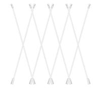 IMIKEYA Baguette De Store Vénitien 24 Pouces Transparente en Plastique Léger Ensemble De 8 Pièces Remplacement Tringles à Rideaux Manche De Store Accessoires Fenêtre Facile D'installation