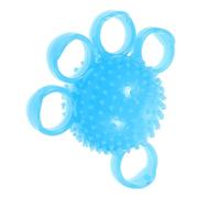 IMIKEYA Balle de Décompression des Doigts en TPR Bleu pour Muscler Poignet et Réduire Douleurs Articulaires, Entraîneur de Force de Préhension pour Fitness et Rééducation Main