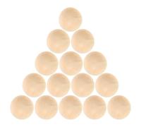 IMIKEYA Balles de Hockey sur Gazon en Bois Dur Massif 5 Cm Lot de 15 Sphères Suédoises sans Rebond pour Entraînement Hockey sur Plancher Maniement de Bâton Rue