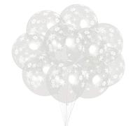 IMIKEYA Ballons de Noël en Latex 12 Pouces Décorations de Fête Transparentes Motif Ensemble de 100 Ballons Accessoires Photo pour Noël pour Anniversaires et Événements
