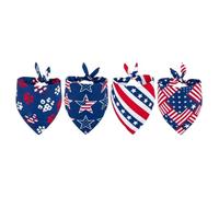 IMIKEYA Bandanas Triangulaires en Polyester Décoratifs et Lingettes Salivaires 4pcs pour Animaux de Compagnie pour Chien et Chat Adaptés au Quotidien aux Photos