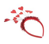 IMIKEYA Bandeau Coeur Rouge Femme 2Pcs - Accessoires Cupidon Idéal Pour La Saint-Valentin Cerceau Amusant Et Festif Pour Filles Et Femmes