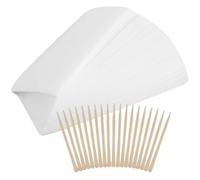IMIKEYA Bandes de Cire Jetables pour Épilation Usage Unique Visage et Corps pour Épilation 88 Mm 100 Bâtonnets en Bois, Non Tissées, Hygiène Optimale Ensemble 200 Pièces