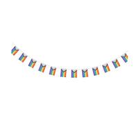 IMIKEYA Bannière de Fierté Rainbow Guirlande Arc-en-Ciel Polyester Décoration de Fête Lgbt Événements Festifs 1 Pièce