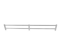 IMIKEYA Barrière en Acier Inoxydable Argentée pour Étagère de Cave à Vin, Compatible Précise, avec Tiges Métalliques pour Cuisine et Cellier