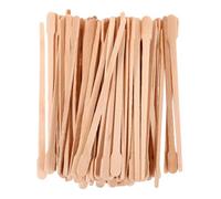 IMIKEYA Bâtonnets Applicateurs de Cire en Bois Ovales 300 Pièces Bâtonnets pour Épilation du Nez des Sourcils et des Lèvres Adaptés pour Cire Dure Conditionnés en Sachet Usage Beauté