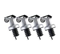 IMIKEYA Becs Verseurs Bouchons Étanches en ABS et TPE Lot de 4 Texture Fiable et Anti-casse pour Bouteille D'huile Cuisine et Réunions Familiales