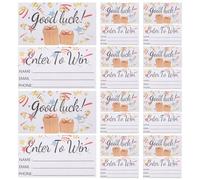 IMIKEYA Billets de Tombola à Imprimer 200 Pièces en Papier avec Lignes Pré-Imprimées Cartes de Participation Vierges pour Événements Concours et Tombolas Format 8D Usage Polyvalent