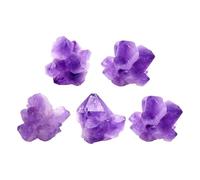 IMIKEYA Bloc D'améthyste Naturelle Pourpre Décoratif Unique 20-35mm 300g, pour Décoration Intérieure et Projets Créatifs