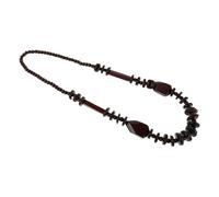 IMIKEYA Boho Necklace Vintage Ethnic Style Chunky Coconut Shell Beaded Collar Lightweight Handmade Jewelry For Women And Men Summer Beach Party