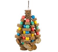IMIKEYA Bois Naturel pour Perroquet Grand Format, Accessoire Cage à Oiseaux Qui Réduit L'ennui et Prévient Comportements Destructeurs