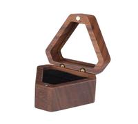 IMIKEYA Boîte à bijoux en bois pour boucles d'oreilles et bagues - Mini coffret vintage pour ranger et présenter vos petits objets, idéal pour une demande en mariage, un enterrement de vie de