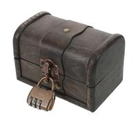 IMIKEYA Boîte À Bijoux Vintage Avec Cadenas À Combinaison Coffre Trésor Déco Pour Escape Game Coffret À Souvenirs Pour Maison Et Bureau 12.00 X 8.00 X 7.90 Cm