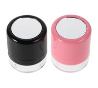 IMIKEYA Boîte à Poudre de Maquillage Rechargeable 2 Pièces 5G avec Miroir et Applicateur Éponge, Flacon Voyage Compact pour Shampoing Sec, Pot Vide pour Poudre en Vrac, Soin Capillaire