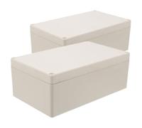 IMIKEYA Boîte de Jonction Plastique Étanche 2pcs 75x120x200mm pour Protection des Connexions Électriques Intérieur et Extérieur en Plastique Robuste