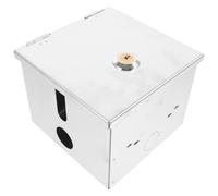 IMIKEYA Boîte de Prise Extérieure en Acier Inoxydable 08 MM avec Serrure à Clé Croisée Coffret Antivol Étanche Ip44 pour Recharge Véhicule Électrique Protection Pluie et Sécurité