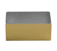 IMIKEYA Boîte de Rangement en Acier Inoxydable, Porte-sachet de Thé et Boîte à Sachets de Sucre, Rectangulaire, Jaune, Compacte et Portable, pour Petits Objets et Réutilisable