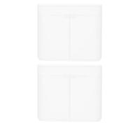 IMIKEYA Boîte de Rangement pour Cosmétiques en Abs 2 Pièces Design Transparent pour Accessoires Manucure sur Bureau, Stockage Pratique de Petits Objets