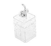 IMIKEYA Boîte De Rangement pour Cotons-tiges Cure-Dents Et Accessoires avec Couvercle Transparent pour Salle De Bain Ou Chambre