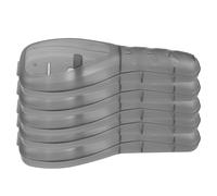 IMIKEYA Boîte de Rangement Rigide pour Rasoir Manuel 5 Pièces Support Plastique Noir Compact et Portable Étui de Voyage Organisé pour Paquet à Barbe et Accessoires de Rasage Homme