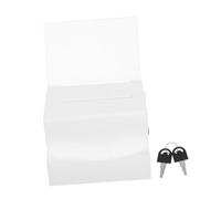 IMIKEYA Boîte De Vote Acrylique avec Serrure Urne Transparente pour Collecte De Fonds Billets De Tombola Cartes De Visite Et Suggestions Spacieuse Et Sécurisée pour Événements