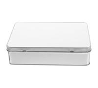 IMIKEYA Boîte en Fer-blanc Rectangulaire Sublimée Couvercle Boîte à Biscuits Vide pour Transfert DIY Compacte pour Mariage Anniversaire et Présents Personnalisés Métallique Polyvalente