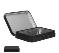 IMIKEYA Boîte Fer Protection Garçon Fille avec Couvercle à Bouton Verrouillable et Miroir Intégré pour Ranger Vos Accessoires Personnels