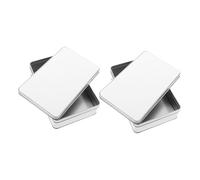 IMIKEYA Boîte Métallique Carrée Sublimée pour Rangement DIY Petite Boîte en Fer-Blanc Coffret Présent Mariage et Anniversaire Compacte et Résistante