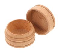 IMIKEYA Boîte Ronde en Bois de Hêtre pour Dents de Bébé Espace de Rangement Ample et Étui pour Cheveux Fœtaux, pour Collectionneur D'garçon et Filles