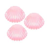 IMIKEYA Boîtes à Bonbons de Coquillage Rose pour Rangement et Protection Lot de 3, en Pp Réutilisable, Coffret à Bijoux Élégant lors de Mariage ou Décoration D'événement