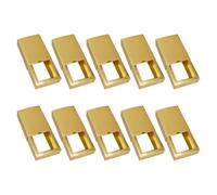 IMIKEYA Boîtes à Tiroirs Rectangulaires en Papier Or Mat, Surface Lisse, Structure Solide et Stable, Lot de 10 pour Emballage Présent Élégant et Pratique