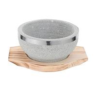 IMIKEYA Bol En Pierre Cuisine Coréenne Marmite Japonaise Plat De Bibimbap Dolsot Bol De Nourriture Donabe Une Cocotte Bols En Pierre Service Batterie De Cuisine Fondue Coréenne Chaud Bois